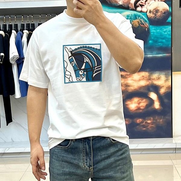 【1枚でキマる☆】エルメス Tシャツ スーパーコピー erb41296